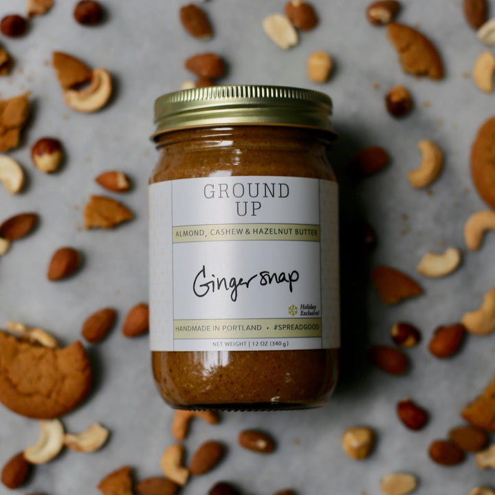 Gingersnap Almond, Cashew + Hazelnut Butter